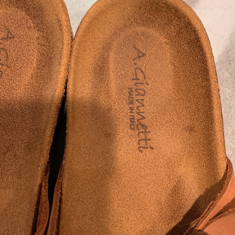A. Giannetti leather slipon sandals - Picture 2 of 5